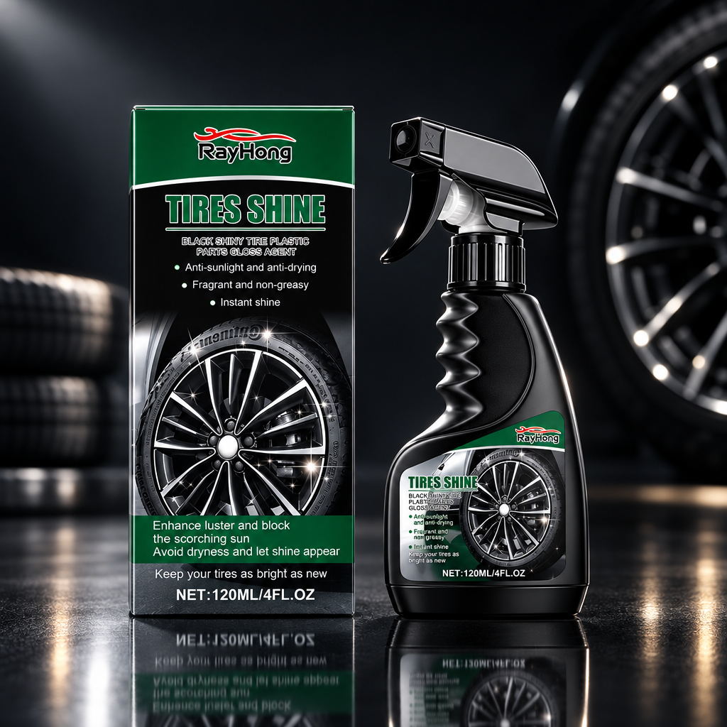 Tire Gloss dark showroom background