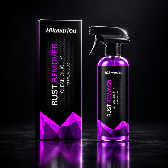 Rust Remover dark showroom background