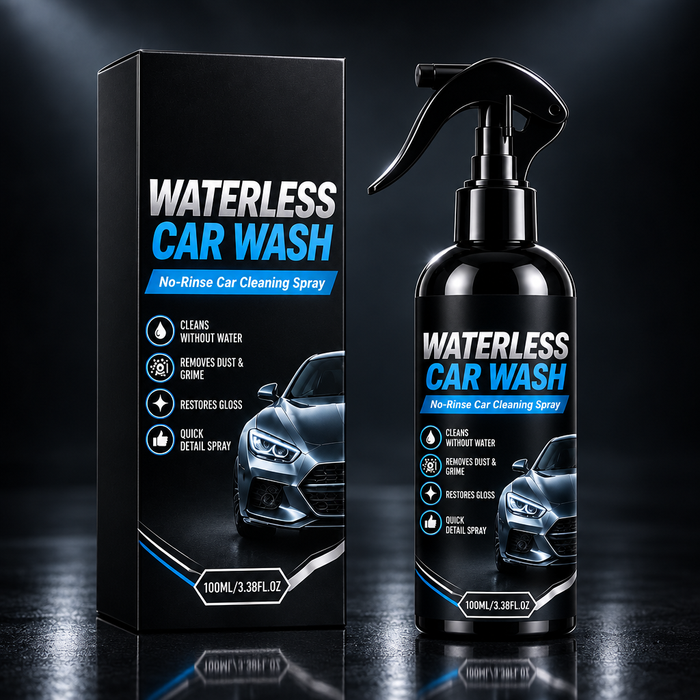 Waterless Wash dark showroom background