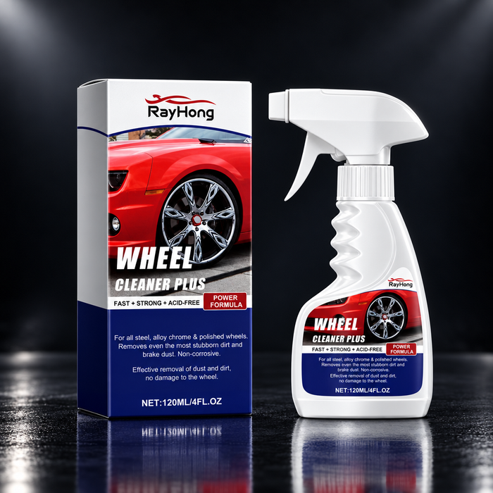 Wheel Cleaner dark showroom background